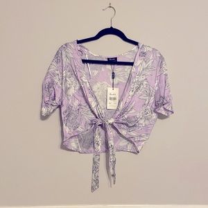 NWT Bardot Frankie Tie Up Top (MEDIUM)